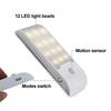 Motion Sensor LED Induction Night Light Rechargeable Cabinet Lamp Magnetic Closet Lights  Baby Room