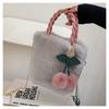 Plush Bag, Cherry Bag, Cute Girl Handbag, Women's 2026 Korean Versi New Autumn and Winter E Shoulder Crossbody Bag