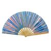 33cm Folding Fan PVC Holographic Fan Iridescent Handheld Summer Cooling Fan Decoration Dance Performance Props Party Accessories