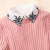 Women's Versatile Embroidered White Fake Collar for Sweaters - Decorative Spring, Autumn & Winter