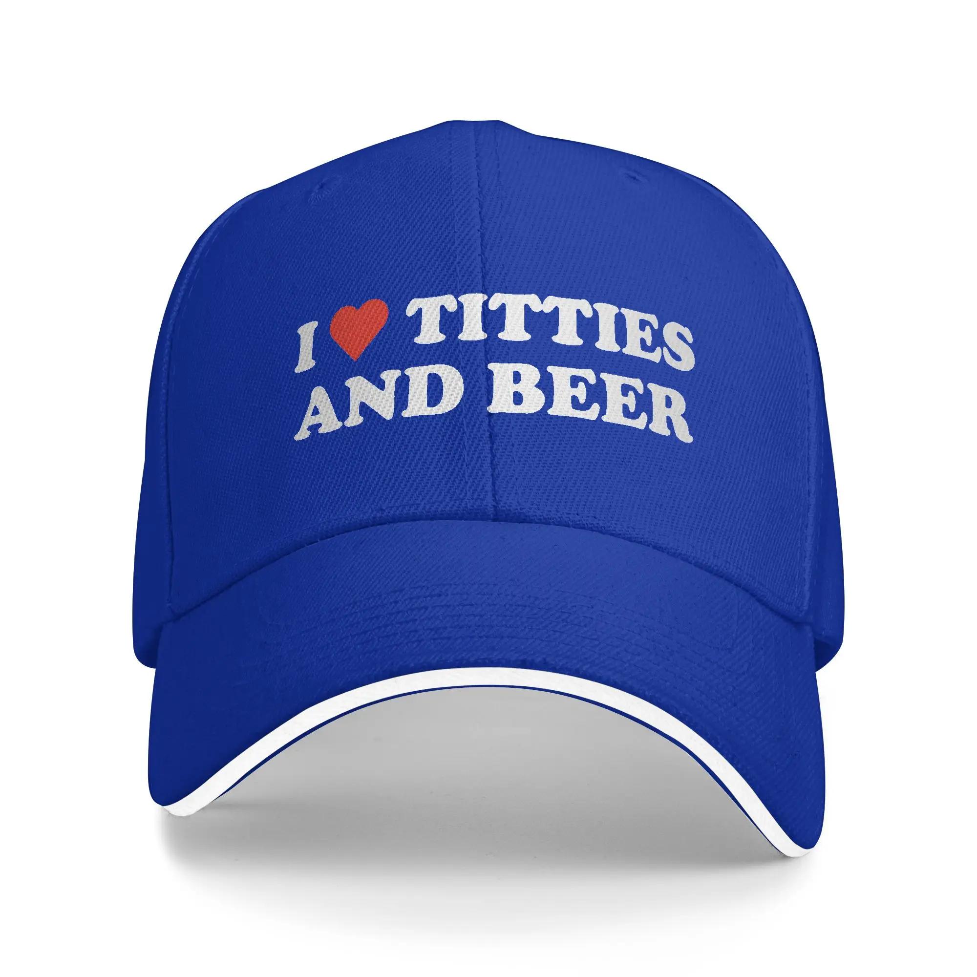 Titties And Beer Funny Sandwich Caps Unisex Baseball Cap St Patricks Day  Sandwich Hat Adjustable Snapback Cap Summer Hat One Size