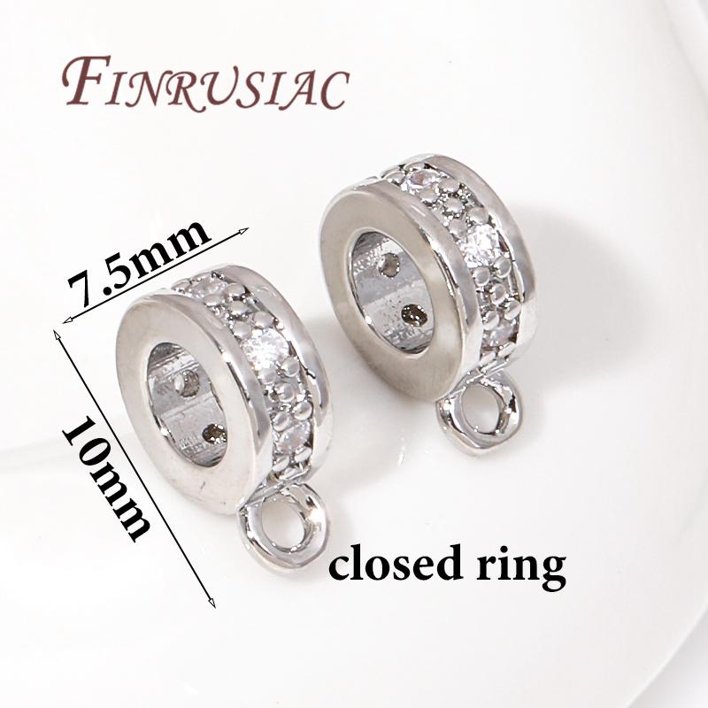 18K Gold Plated Charm Bail Beads Spacer Beads For Jewelry Making Pendant Connectors Bail Clasps Findings