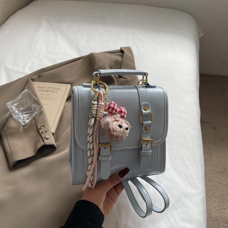 College Style Hand Carry Small Schoolbag 2025 New Trend Foreign Style Shoulder Bag Going Out Light Travel Backpack Women