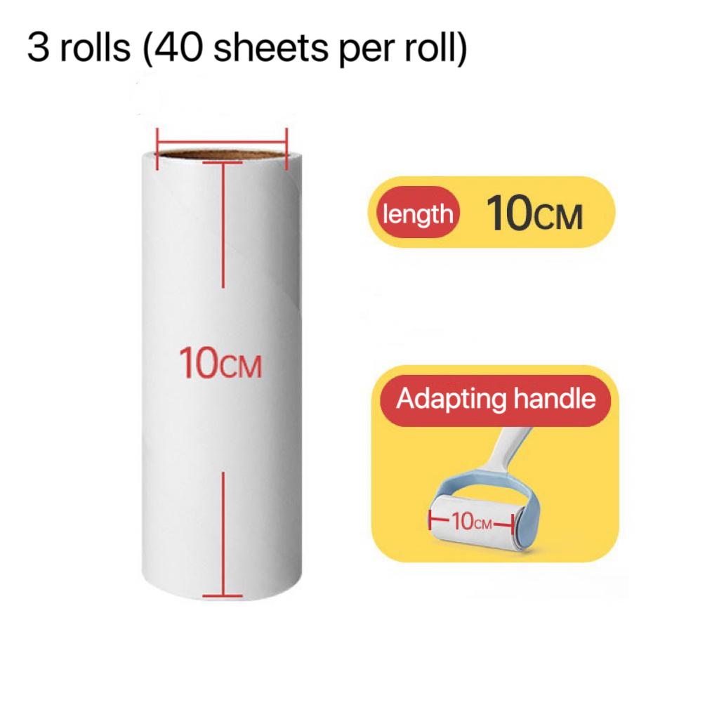 

Новая разрывная рулонная бумага липкая роликовая щетка для удаления шерсти домашних животных щетка для чистки одежды ковров плюшевая бритва бытовой инструмент для уборки