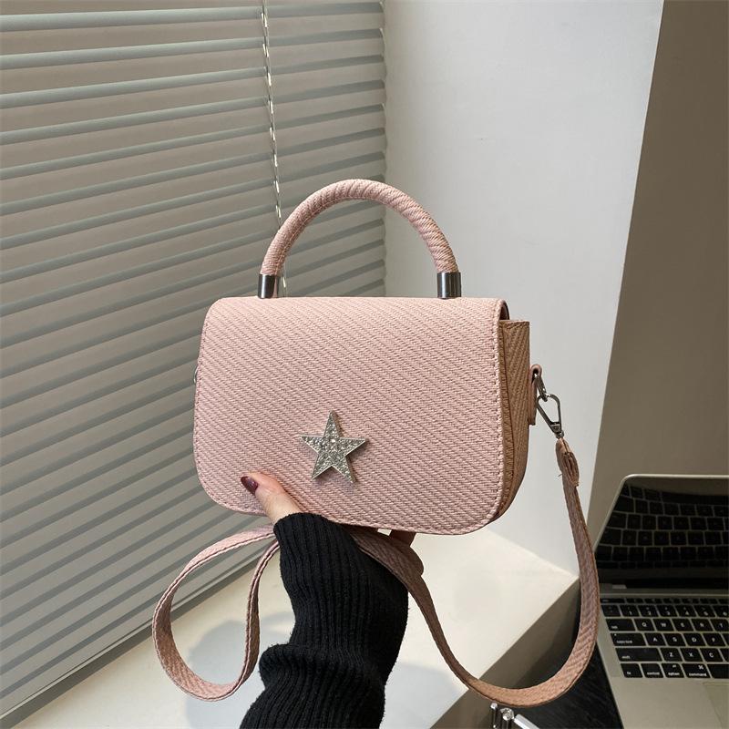 High sense five-pointed star trend women's bag summer new fashion solid color beautiful portable shoulder messenger bag women