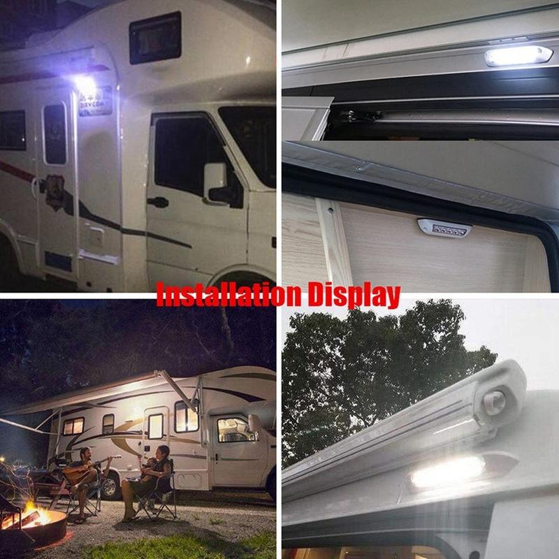L37A-9 LED Awning Light 12V 24V Waterproof 256Mm Exterior Caravan Motorhome Strip Lamp