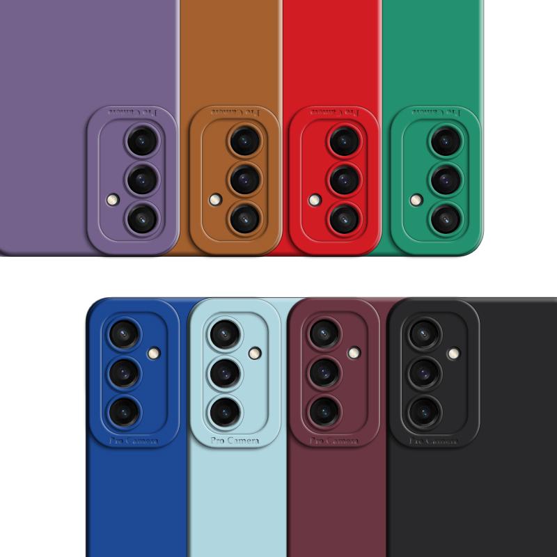 Pro Samsung Galaxy A35 Pouzdro Pro Samsung Galaxy A35 5G kryt Kompletní ochrana objektivu fotoaparátu Nový tekutý silikonový nárazník odolný proti nárazu