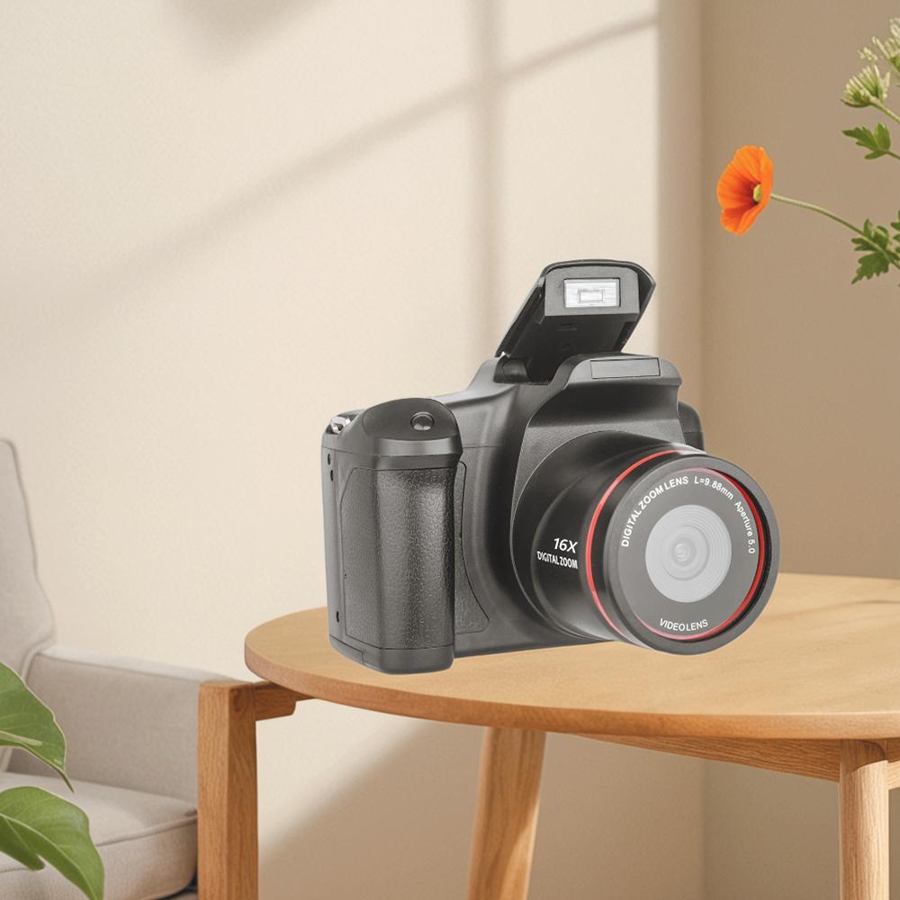 1080P 16MP Digital Camera 16X Zoom Vlogging Camera with 2.4 Inch LCD Screen Video Recorder for Photography and Video