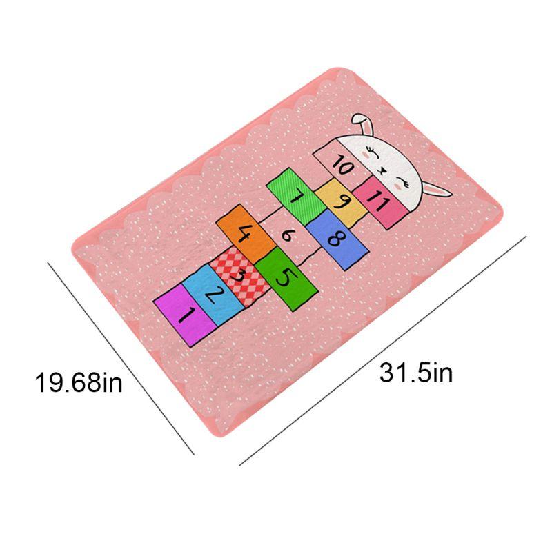 Hopscotch Carpet Hallway Doormat Kids Bedroom Bathroom Rug Creative Hopscotch For Living Room Area Rug Thickness Decoration Kid
