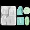 1PC Abstract Human Face Shape Design Silicone Candle Mold Handmade Epoxy Resin Aromath Soap Mold DIY Craft Mold