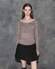 Maegolenseoul Adore Me Loose Fit Long Sleeve Mocha