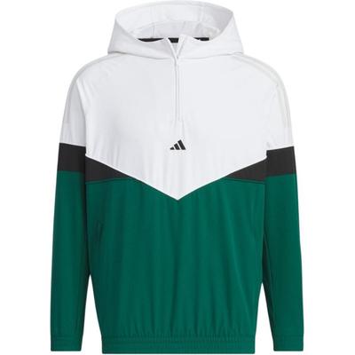 adidas Twiststrick Lässiger Schlichter Hoodie Langarm Sweatshirt Herren Sweatshirt Weiß Academy-Grün IM7226