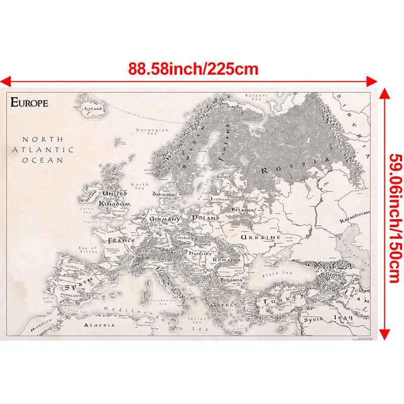 Travel Supplies Vintage The Great War Europe Map Posters Wall Art Picture Paintings Office Home Decor Geographical Tool