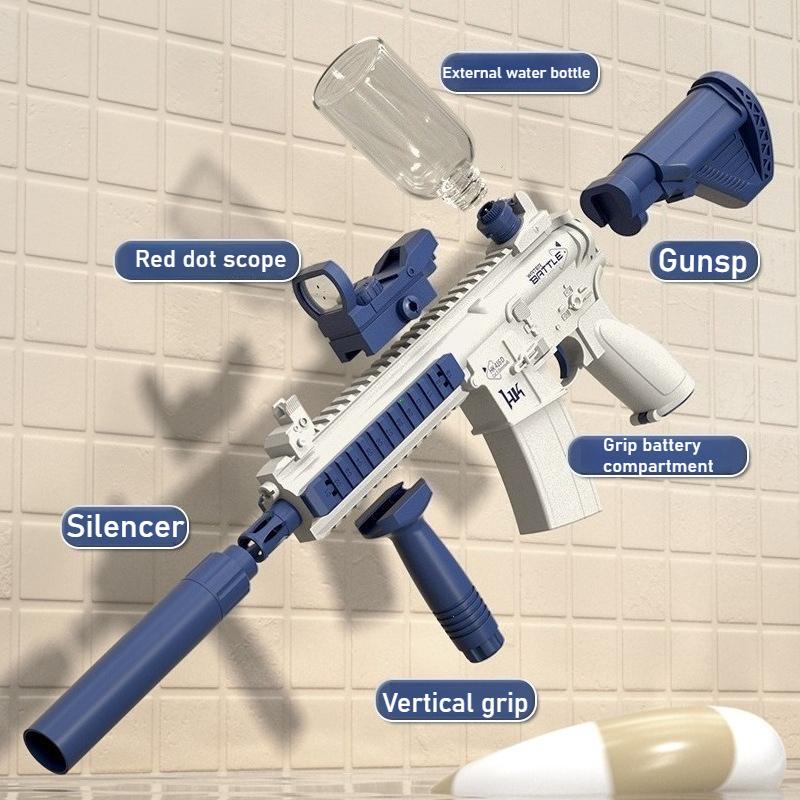 Non-Toxic Vodní Pistole M416 Plně Automatick Střílečky Letní Vodní Pistole M416 Bojov Plž Venkovní Zbava Hračky Pro Děti A Dospěl