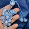 Elegant Grape Cluster Pendant Zinc Zinc Alloy Gradient Beads Woven Pendant Crystal Grape Phone Chain  Gifts