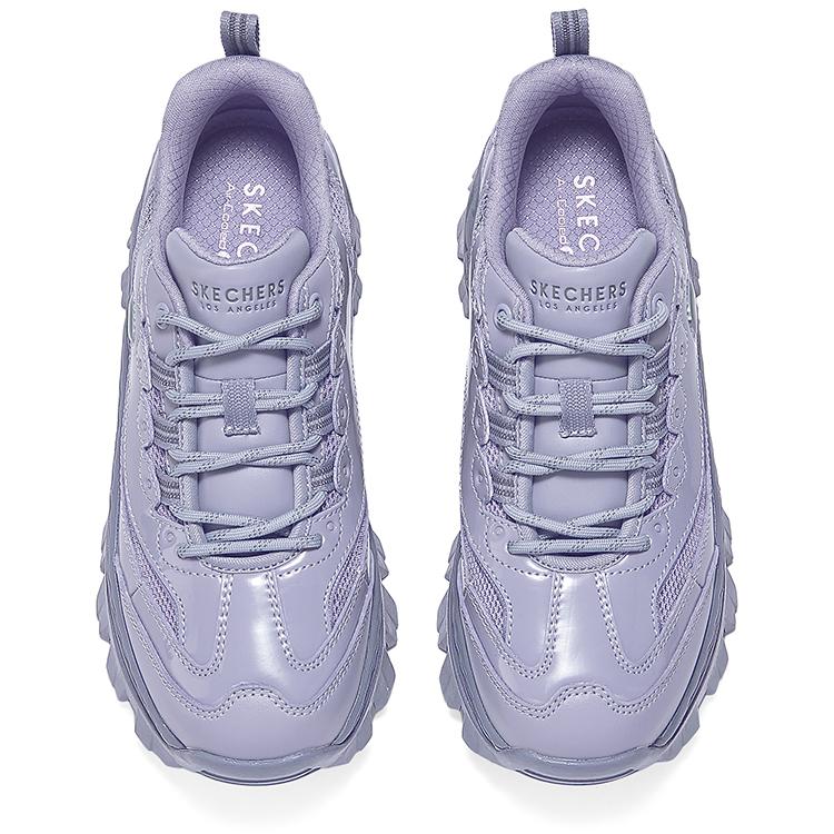 Skechers Scarpe Hi-Ryze Honey Cake Dolci Fresche Moda Trendy Versatili Basse Scarpe da Papà Sneaker Donna Viola 177223-QUAL