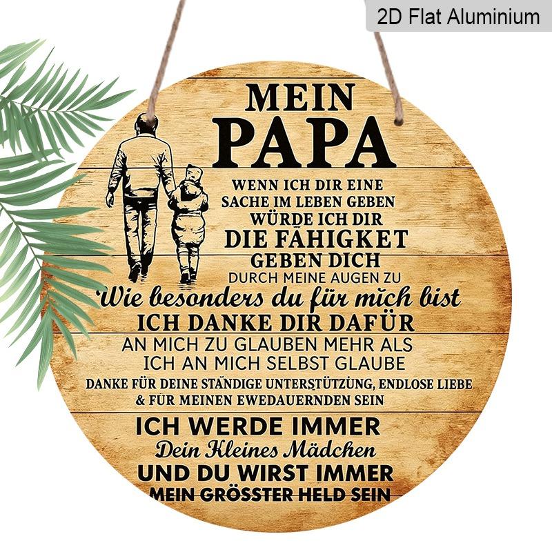 

2D Flat Aluminum Father s Day-themed Ornaments in Various Sizes. Featuring Heartfelt Quotes and A Father-daughter Silhouette, These Make An Ideal 7.87×7.87inch