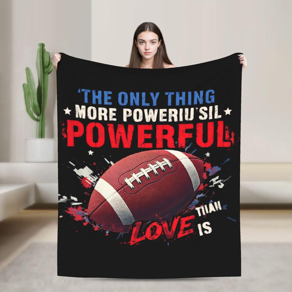 The Only Thing More Powerful Than Hate Is Love Blanket Fuzzy Vintage Soft Throw Blankets for Bedding Lounge All Season