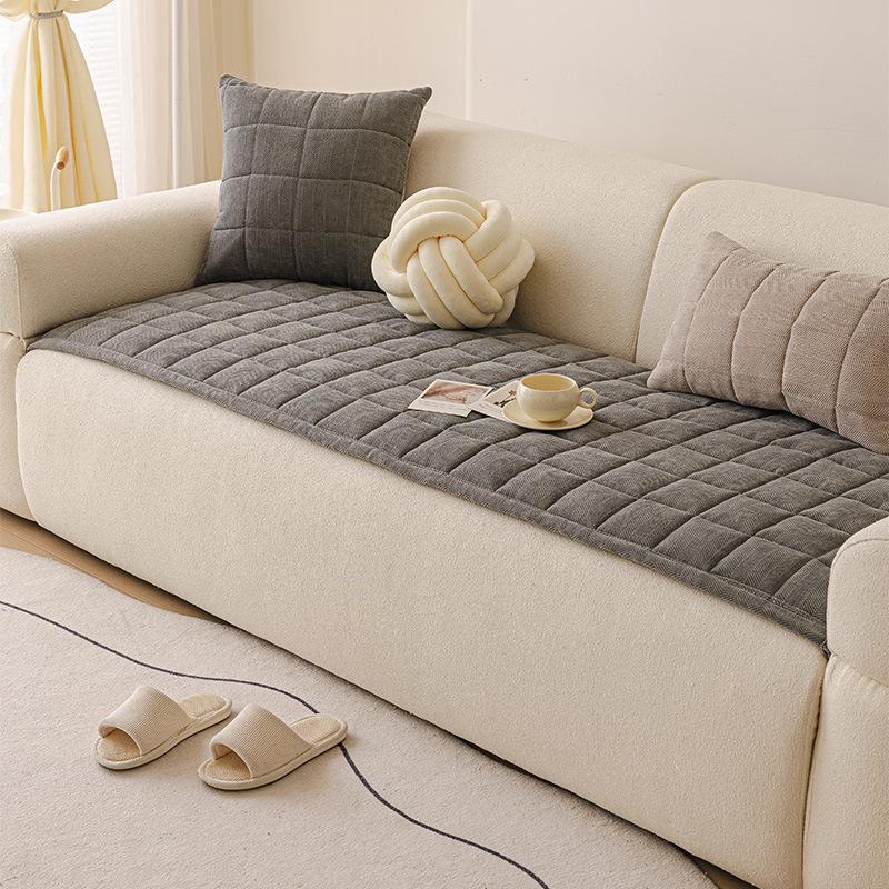 Four Season Universal Square Sofa Cushion A Whole Sofa Cover Towel Thickened Chenille Anti Cat Scratch and Anti Slip Sofa Towel