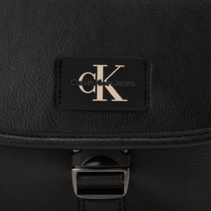 New CALVIN KLEIN Recycled Polyester Saddle Bag, Shoulder Bag, Crossbody Bag Men's Black HH3799-001