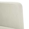 Two Seater Sofa Cream 111 Cm Velvet
