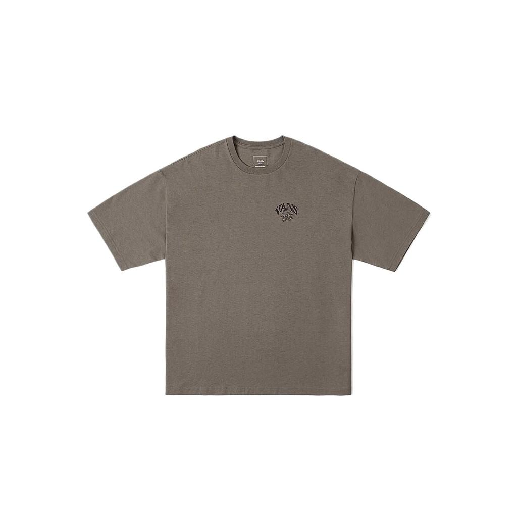 Vans Regular Solid Color Crew Neck Short Sleeve T-Shirt Unisex Tops Olive-Brown VN000J0S9JC