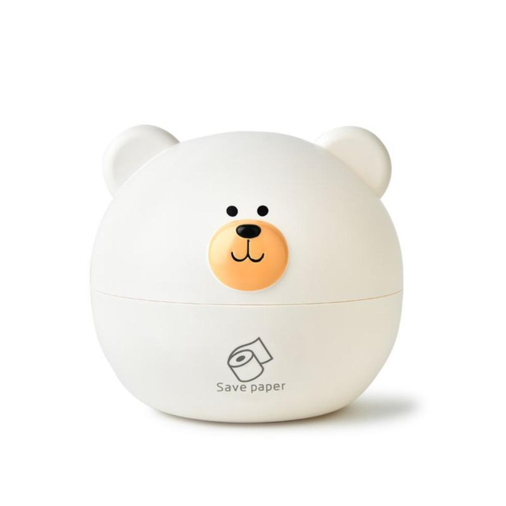 Plastic Bear Head Napkin Holder Waterproof Lovely Toilet Paper Box  Living Room