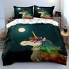 Rainbow-maned unicorn design. Bedding sets Duvet cover sets Duvet covers Pillowcases(1 * Duvet Cover 2 * Pillowcases, without duvet insert)