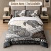 Native American Theme Custom Text Or Name 3Pcs Bedding Set 1 Flat Sheet & 2 Pillowcases Personalized Home Bedding