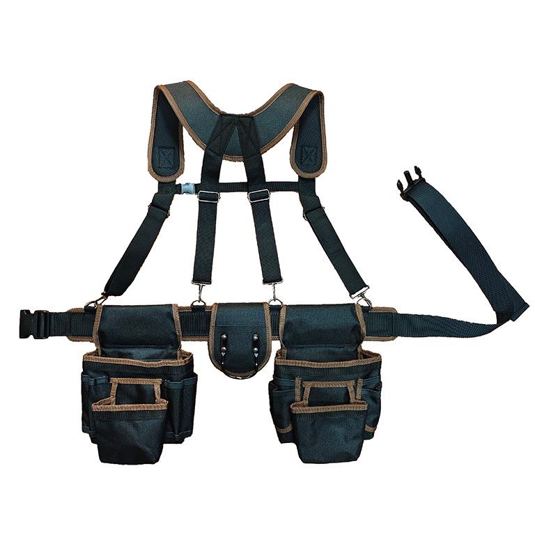 

Durable Electrician s Tool Belt & Suspenders - Oxford Material, Multi-functional, Shoulder-Friendly