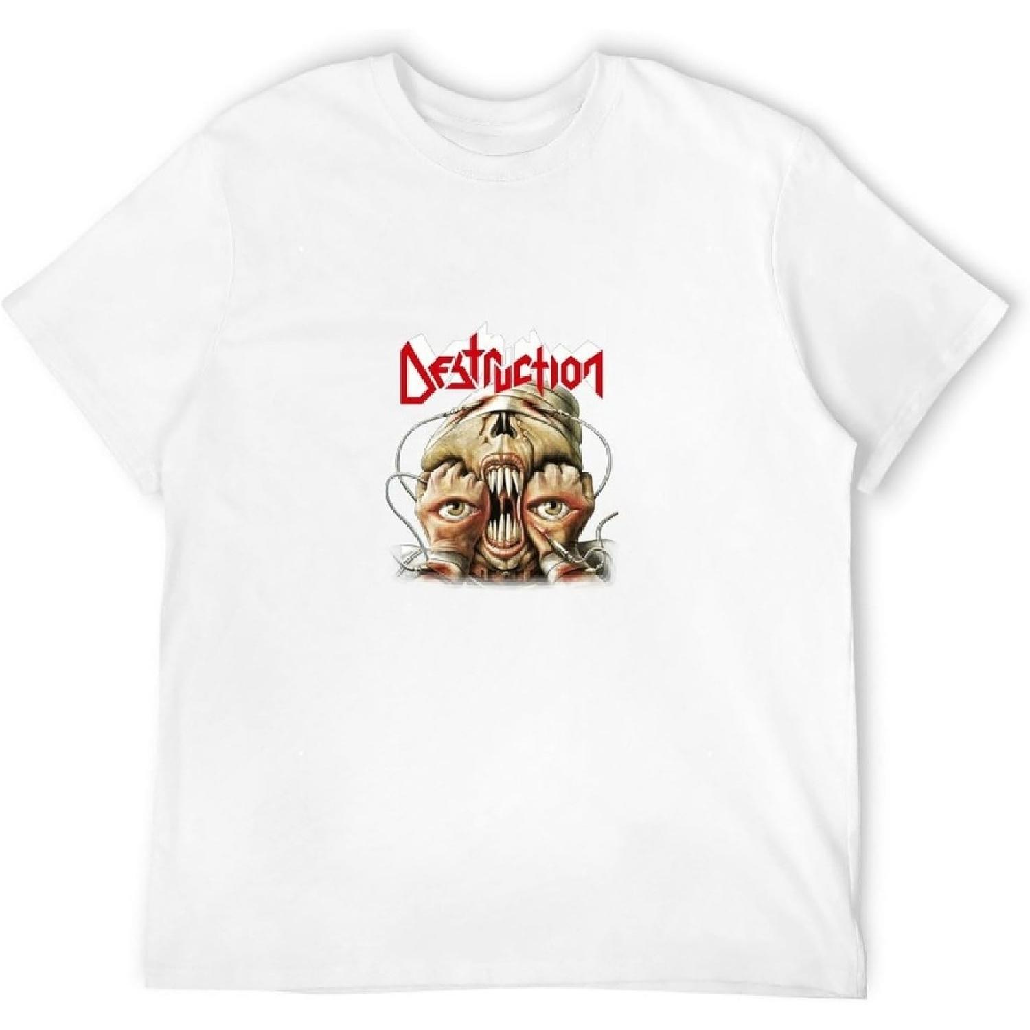 Men s Destruction Band Release from Agony T-Shirt T-Shirt White XXXXXL белый