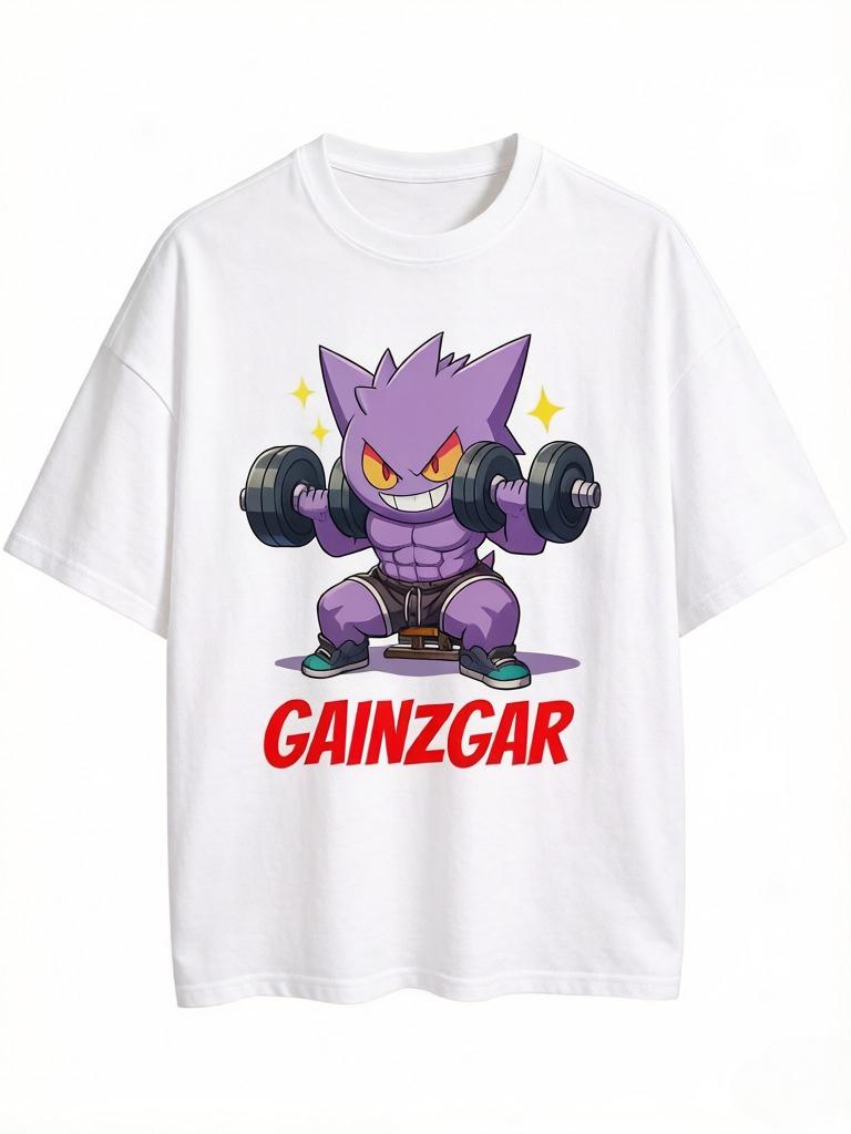 Pokémon Related Products Tshirts Gymnasium Sports and Fitness Unisexs and Womens Pure Cotton Shortsleeved Casual Clothing