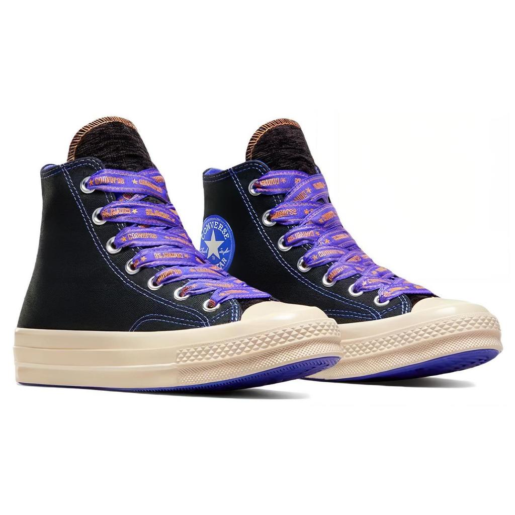 Chuck 70 Converse High 'Ribbon Laces - Black Blue Flame' A07976C
