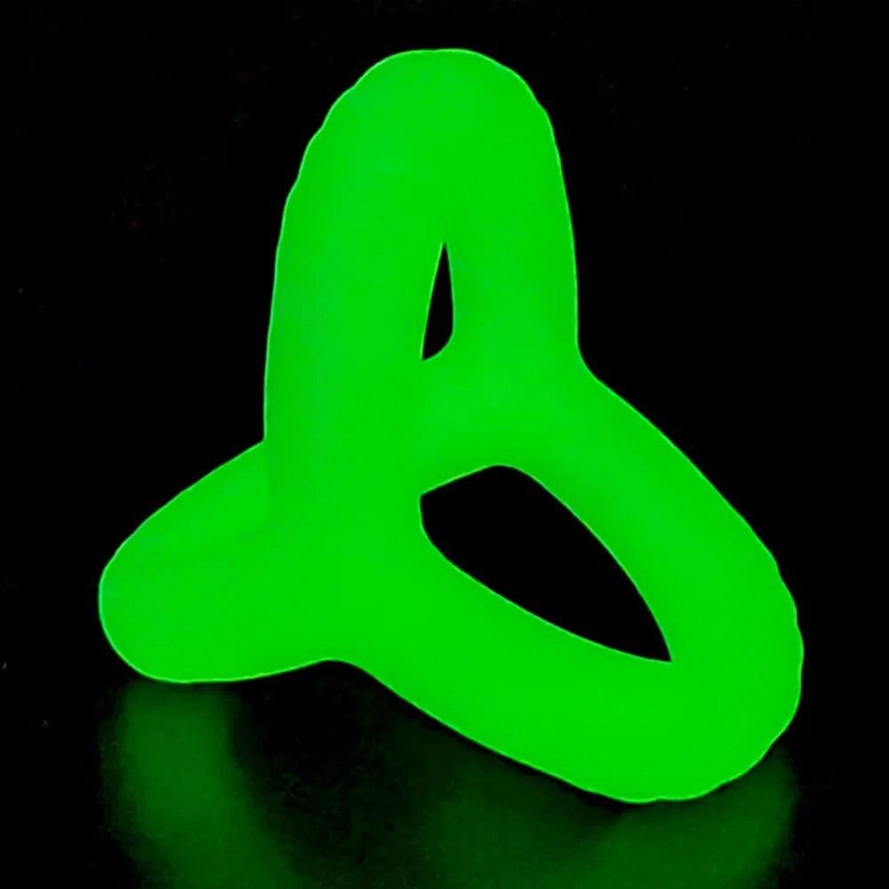 Luminous Cock Ring Silicone Durable Penis Ring Adult Men Ejaculation Delay Cock Rubber Ring Penis Enlargement Sex Toys for Male