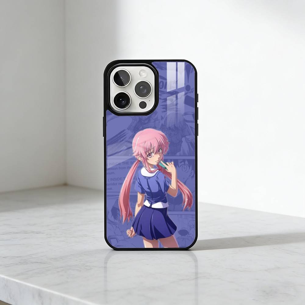 F-Future D-Diary Gasai Yuno Coque de Téléphone Pour iPhone17,16,15,14,13 Plus,Pro Max Magnétique Pour Magsafe Chargement Sans Fil