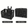 1pc Durable Folding Bicycle Basket, Removable Folding Bicycle Handlebar Front Basket, Bicycle Cargo Rack, Bicycle Accessories