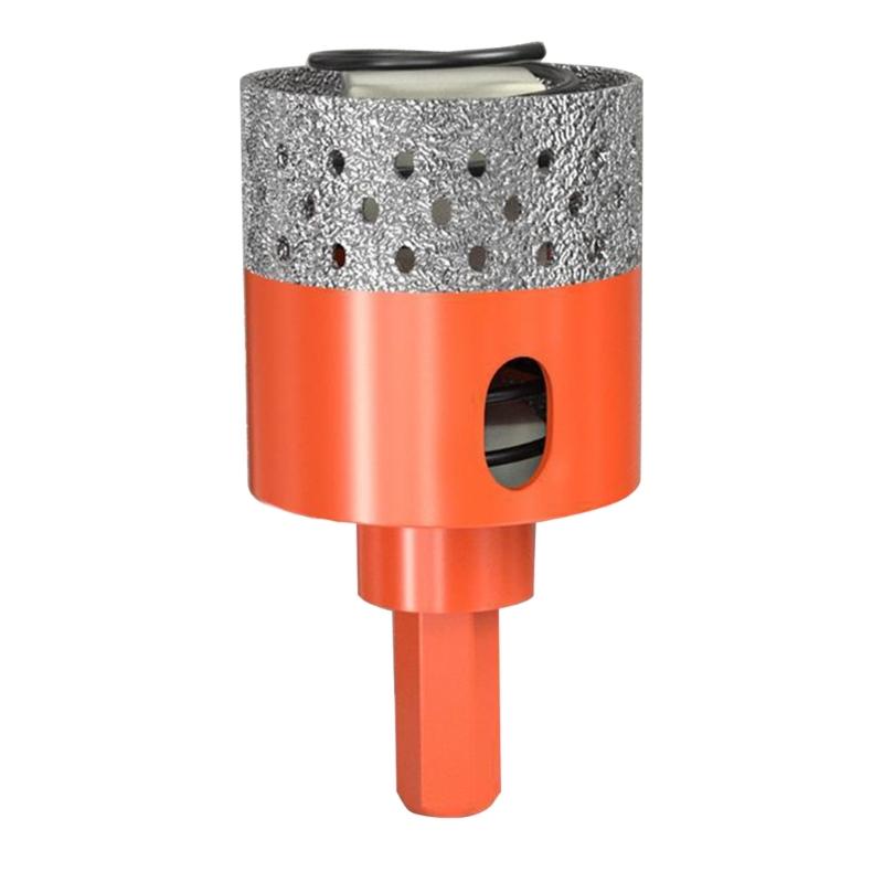 Hole Saw, Ankoow 20-65mm Hole Saw Tooth Cutting Opener Drill Bit Hexagonal Shank for Marble Ceramic Tile