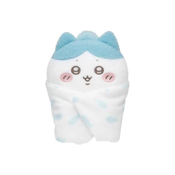 Used Chiikawa Baby Swaddle Plush (Hachiware) - Gray, Official Parka Service Plush