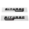 2pcs Car Fender Side Emblem Sticker Body Badge for Mercedes Benz BITURBO 4MATIC 2017-2021 W221 W212 W205 W211 W210 GLC B200 AT1