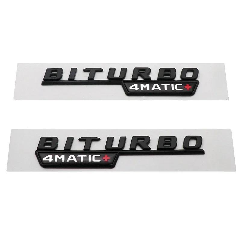 

2pcs Car Fender Side Emblem Sticker Body Badge for Mercedes Benz BITURBO 4MATIC 2017-2021 W221 W212 W205 W211 W210 GLC B200