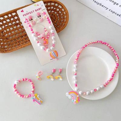 Unicorn Rainbow Jewelry Set for Girls - Necklace & Bracelet