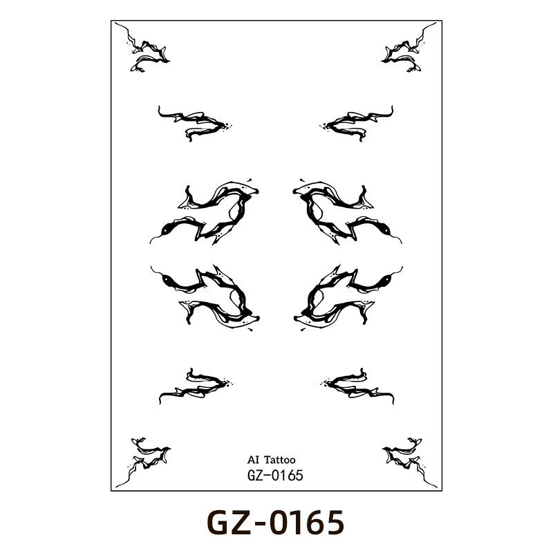 Herbal Tattoo Sticker Waterproof Flower Arm Simulation Tattoo Juice Tattoo Sticker Tattoo