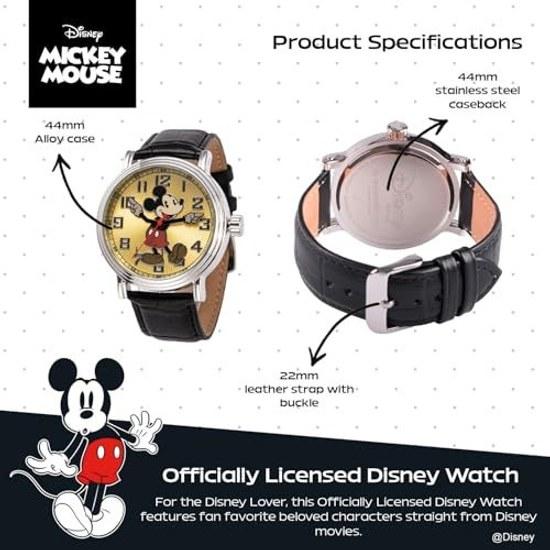 Imported genuine product Disney Mickey Mouse watch men Ewatchfactory Mens 56109 Vintage