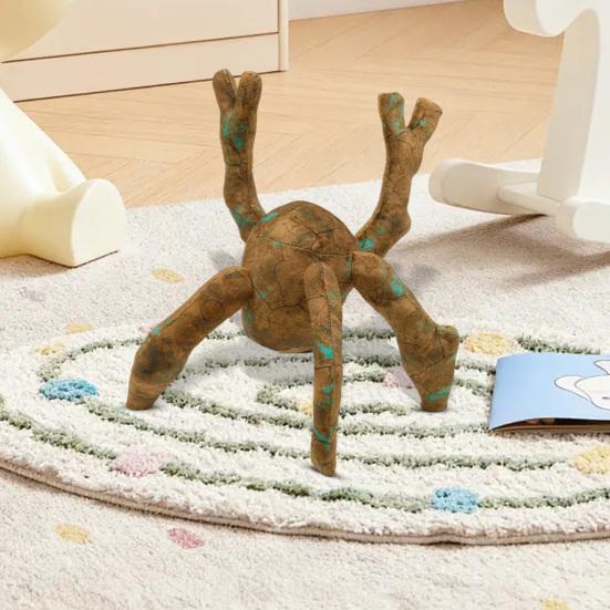Stone Spider Plush Toy, Soft Stuffed Animal, Realistic Cute Creepy Cuddle Buddy for Fans, Unique Home Decor Gift for Sci-Fi Lovers