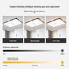 UOSU New Chinese Style White Rectangular LED Ceiling Light