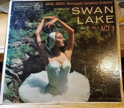 LP Record ANTAL DORATI CONDUCTING THE MINNEAP - Swan Lake Ballet, Vol. 3 (Act Three MG50070 MERCURY LIVING  1957 US Classical Used