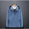 Hardshell Jacket for Men Spring Autumn Thin Mountain Casual Jacket for Women Waterproof Windproof Sports Hooded Coat