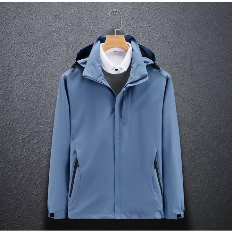 Hardshell Jacket for Men Spring Autumn Thin Mountain Casual Jacket for Women Waterproof Windproof Sports Hooded Coat