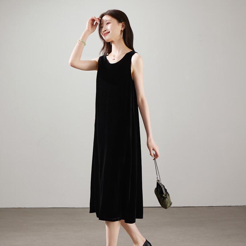 SOFSIL 2026 Spring/Summer Silk Velvet Sleeveless Dress