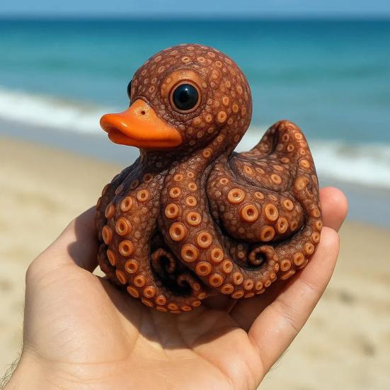 Sea Animal Duck Figurine Turtle Shark Dolphin Whale Duck Beaver Octopus Statue Sculpture Home Office Desktop Car Dashboard Decoration Ornament